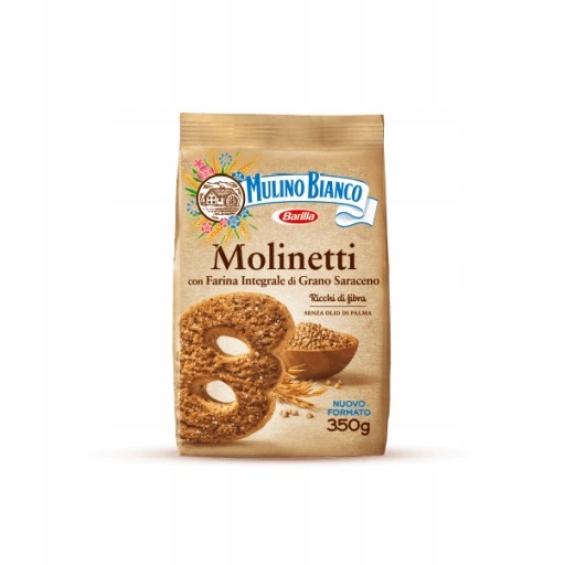 Levně 2x Celozrnné sušenky Molinetti 800 g Mulino Bianco