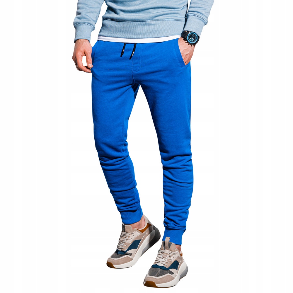 

Spodnie męskie dresowe trening P1005 nieb. S