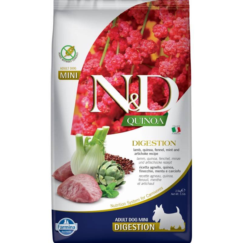 N&d Nd Quinoa Dog Digestion Adult Mini 2,5kg Sucha Karma Dla Psa Trawienie