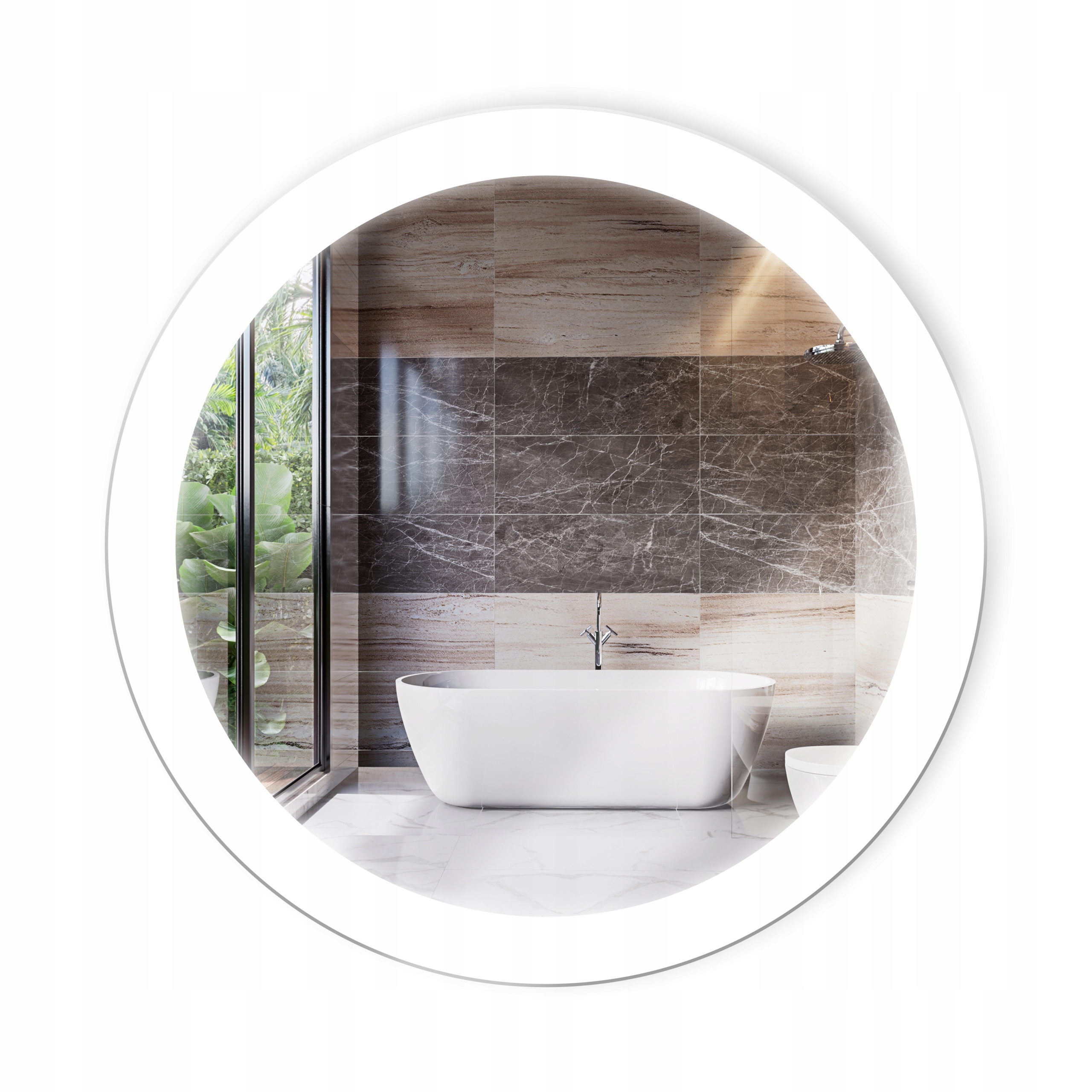 

Lustro okrągłe podświetlane Led Ring fi 70cm