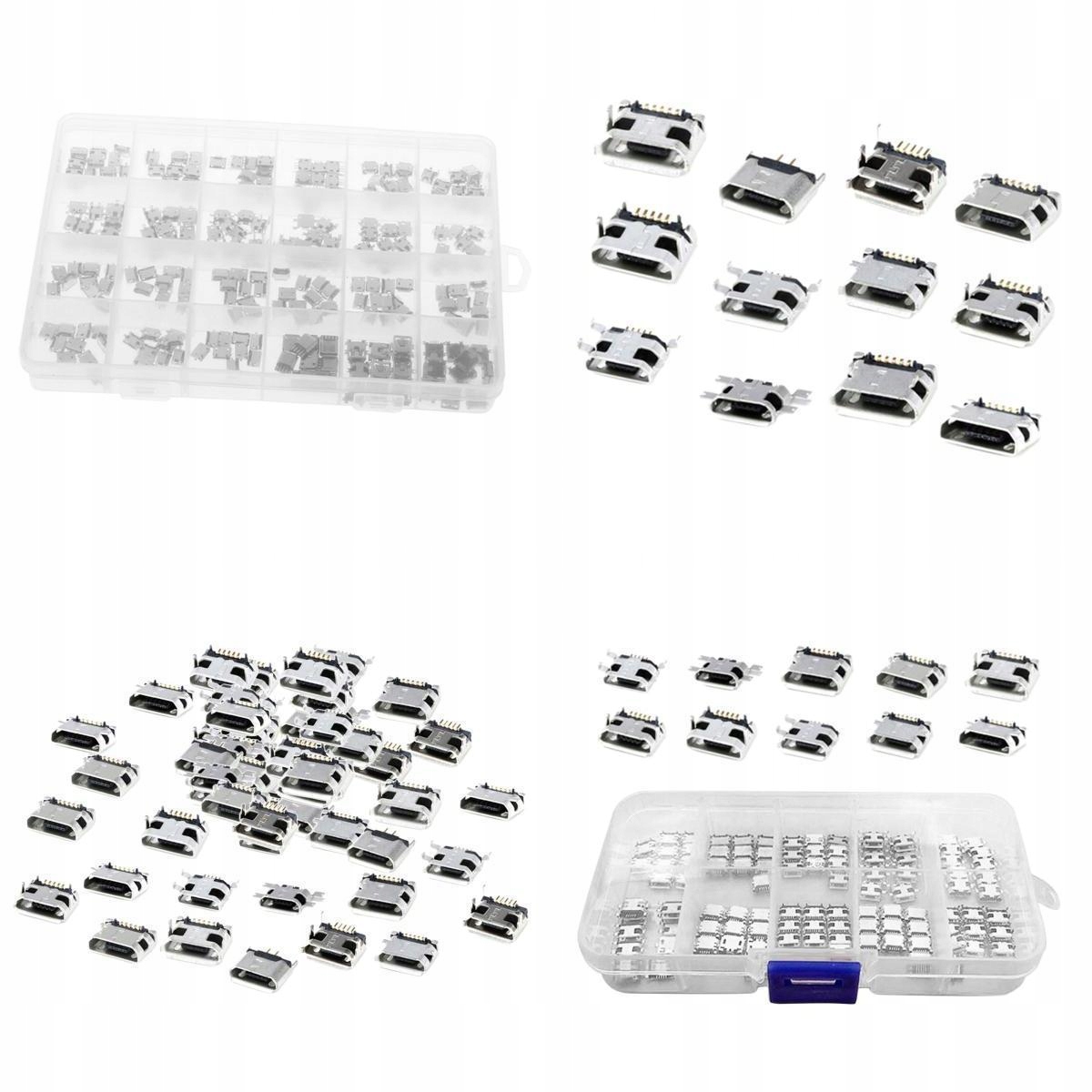 Freneci Zestaw 362 żeńskich gniazd Micro USB 5Pin