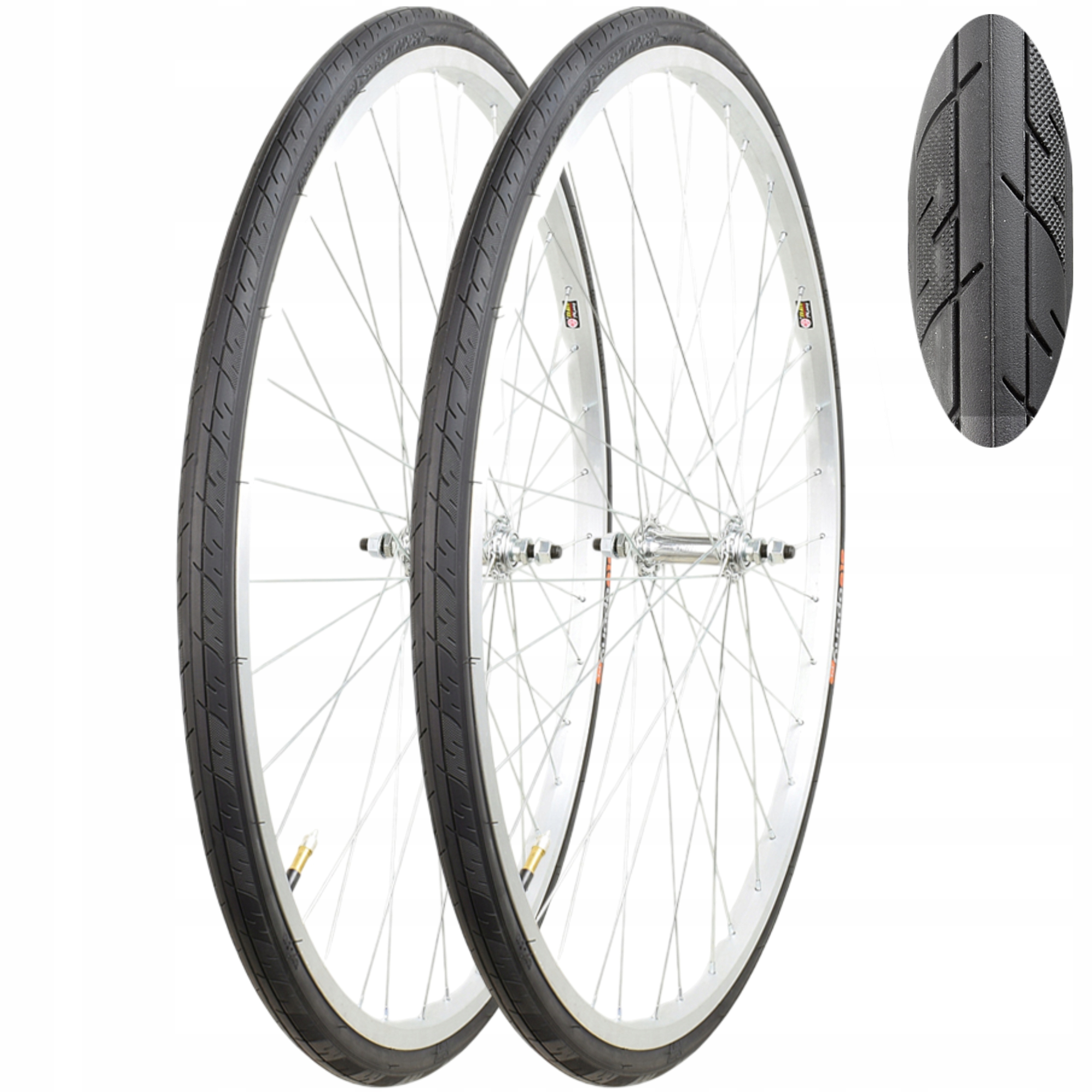 2x Opona Rowerowa 700x28C 28" Cali 28-622 Szosowa Miejska 28x1 5/8x1 1/8