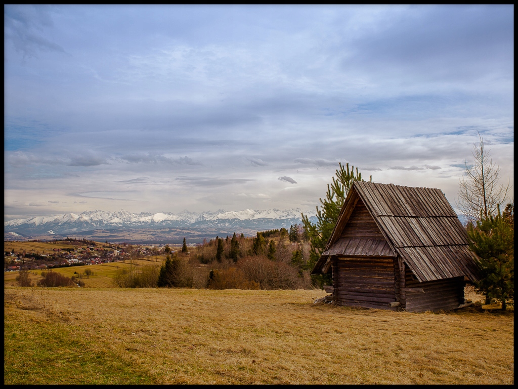 Krajina Zakopané hory bačica plakát 70x100