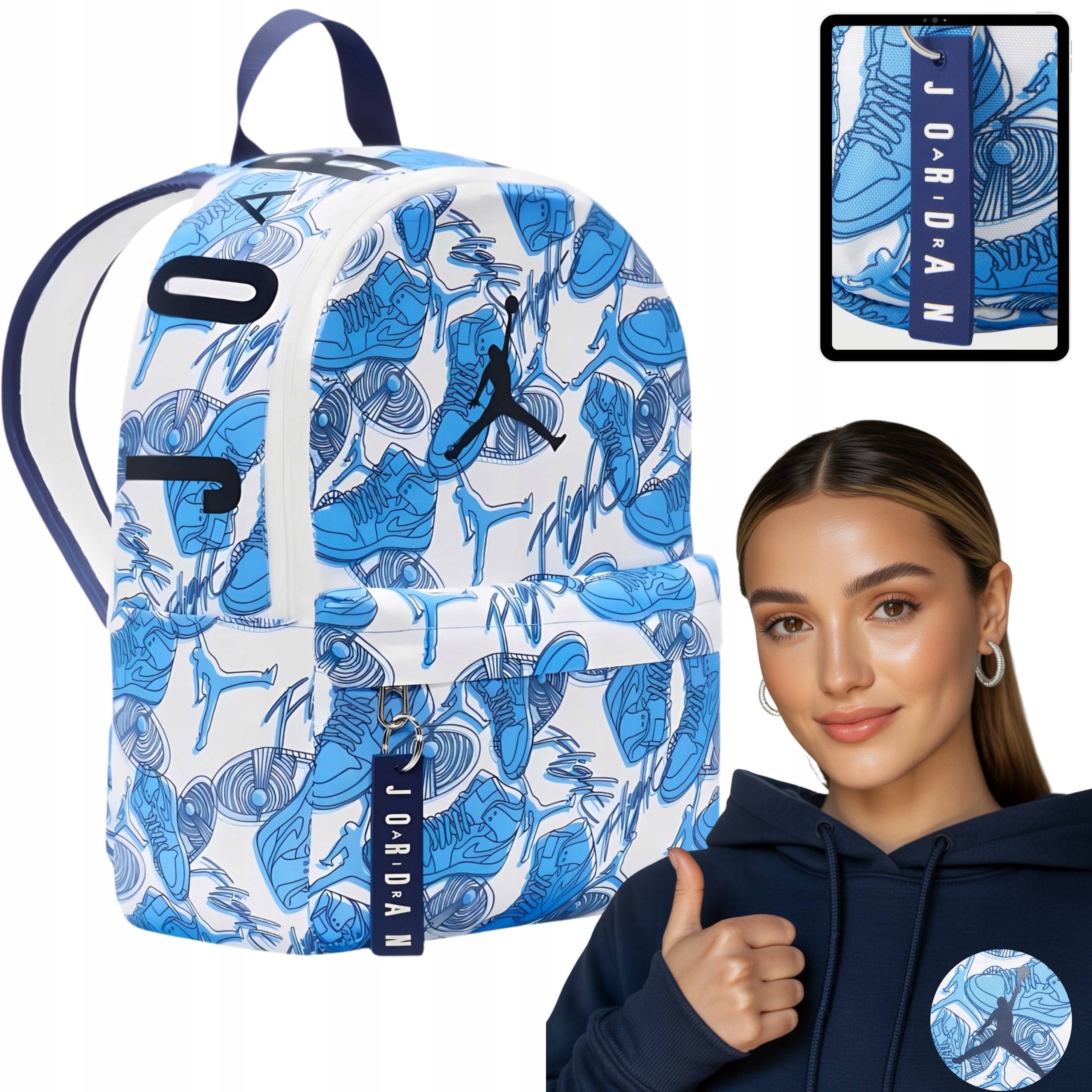 Batoh Jordan Mini Jan styl Jumpman každodenní pohodlí unisex 10 l