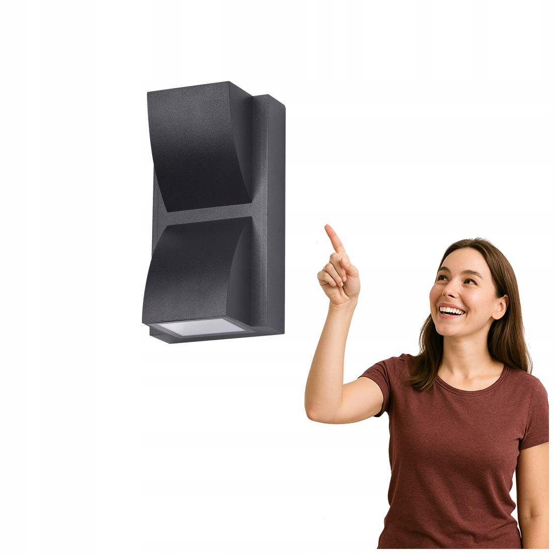 Zahradní nástěnné svítidlo Edgar PL-437B Italux