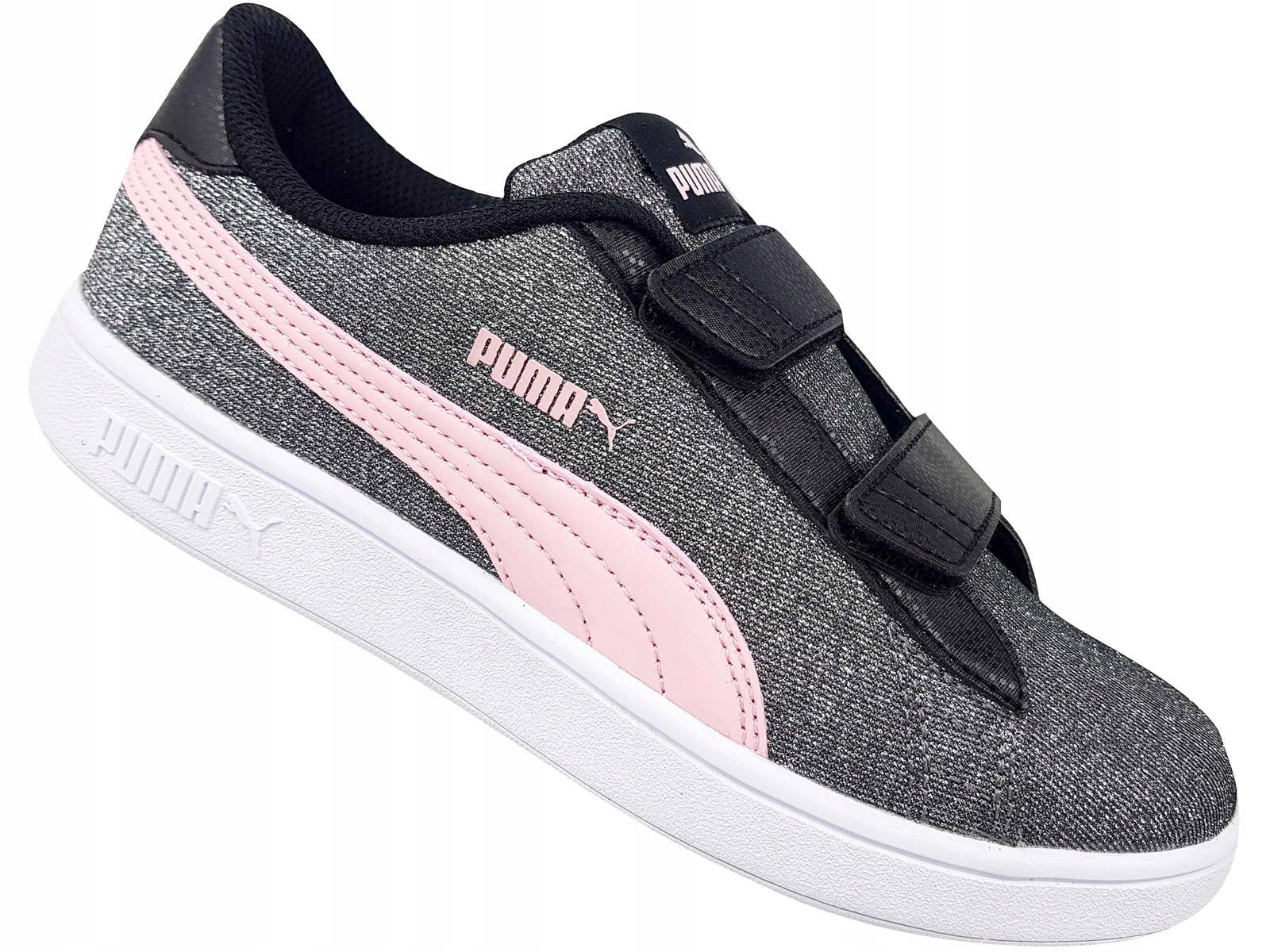 Puma Smash Glitz Glamour 367380 30 Buty Błyszczące Trampki Tenisówki Rzepy