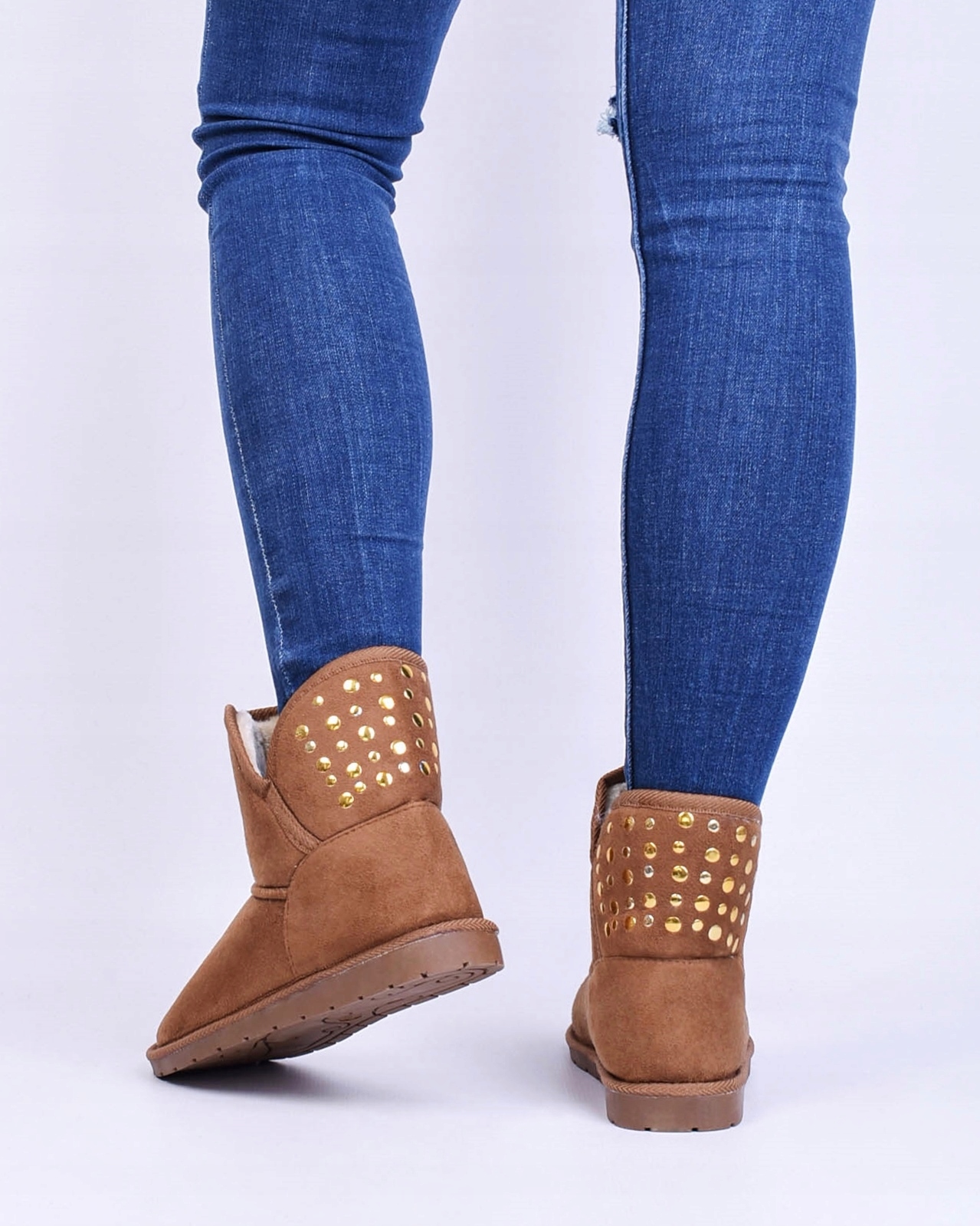 OCIEPLANE EMU BOTKI DAMSKIE ŚNIEGOWCE ZAMSZOWE Długość wkładki 23.5 cm