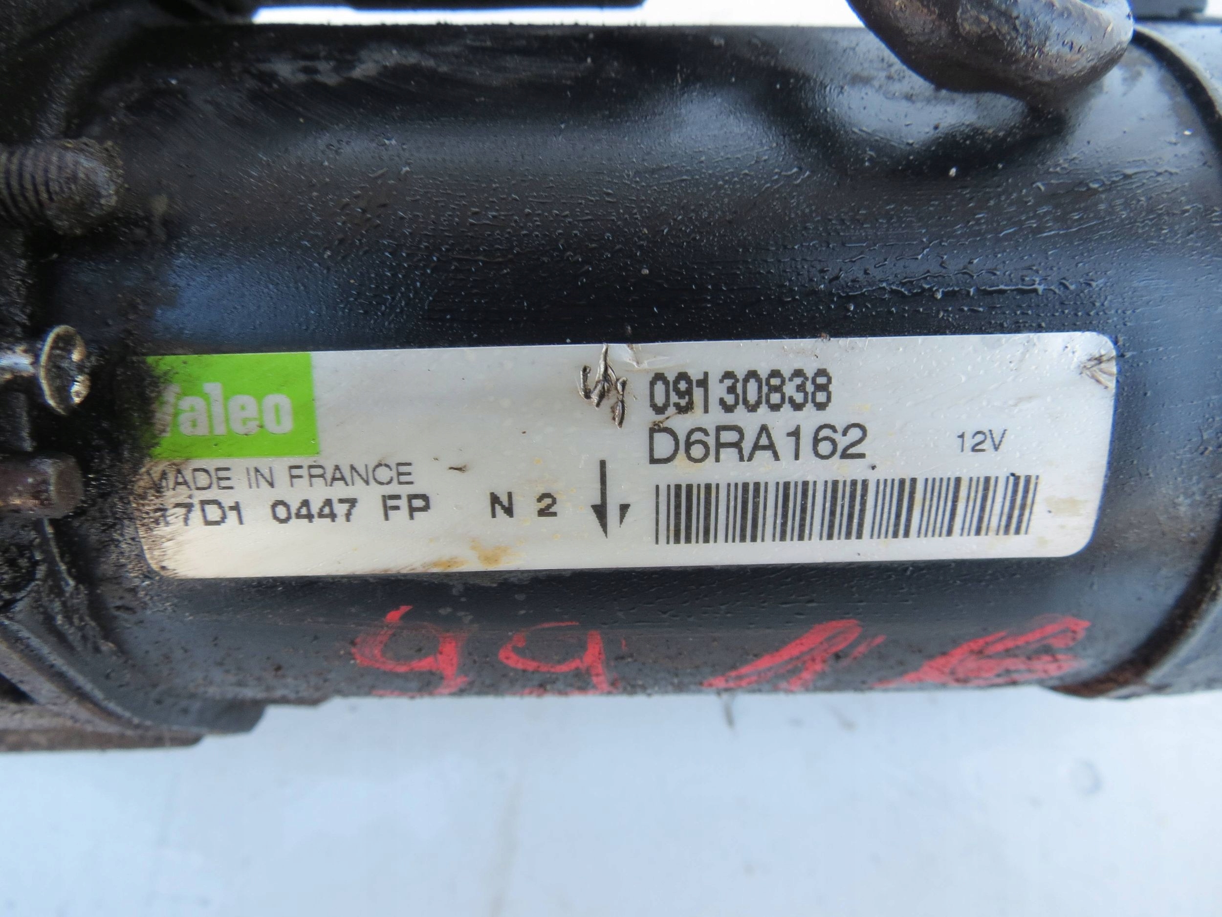 startér OPEL ASTRA 1.6 09130838