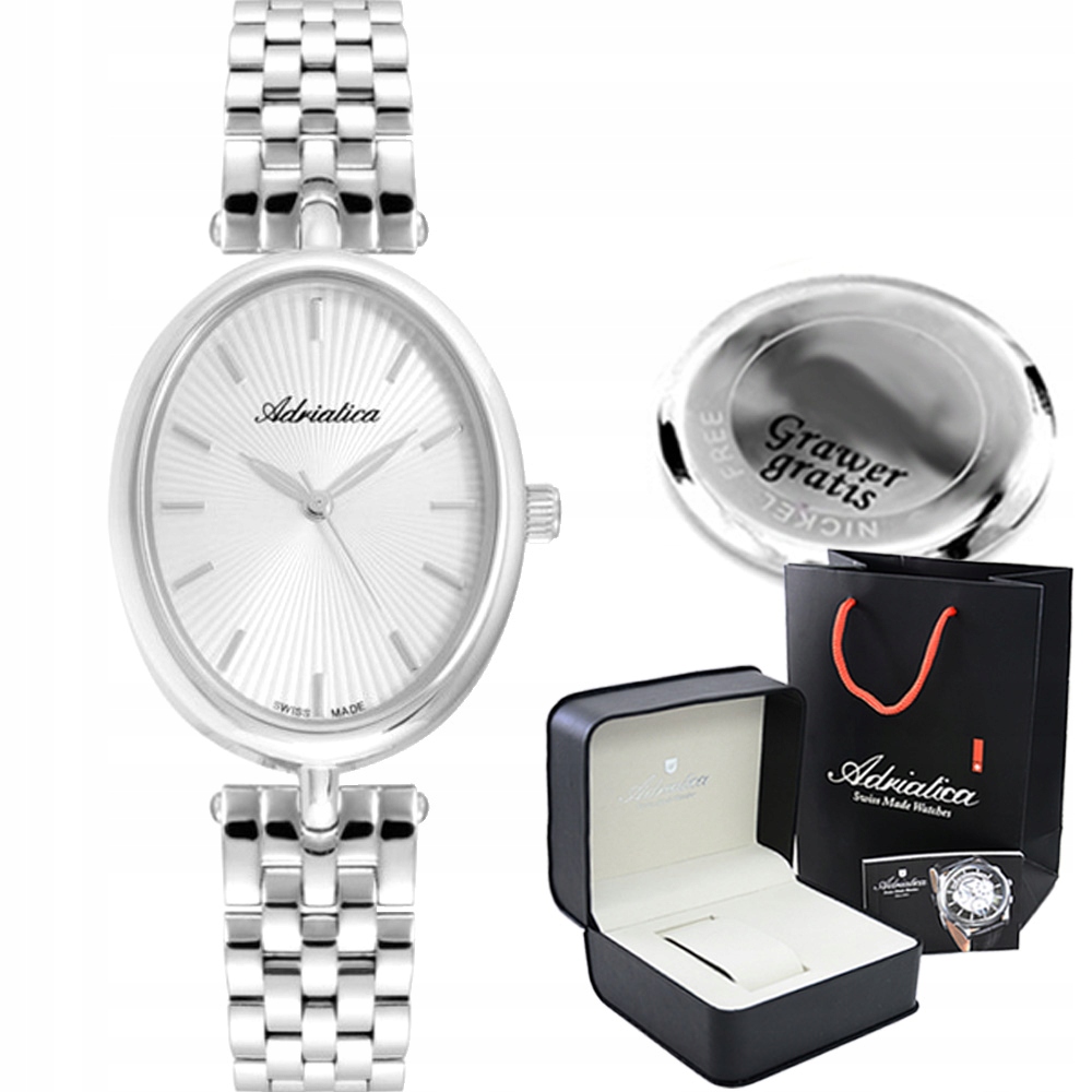 Švýcarské dámské hodinky Adriatica Lucy-sl s gravírováním