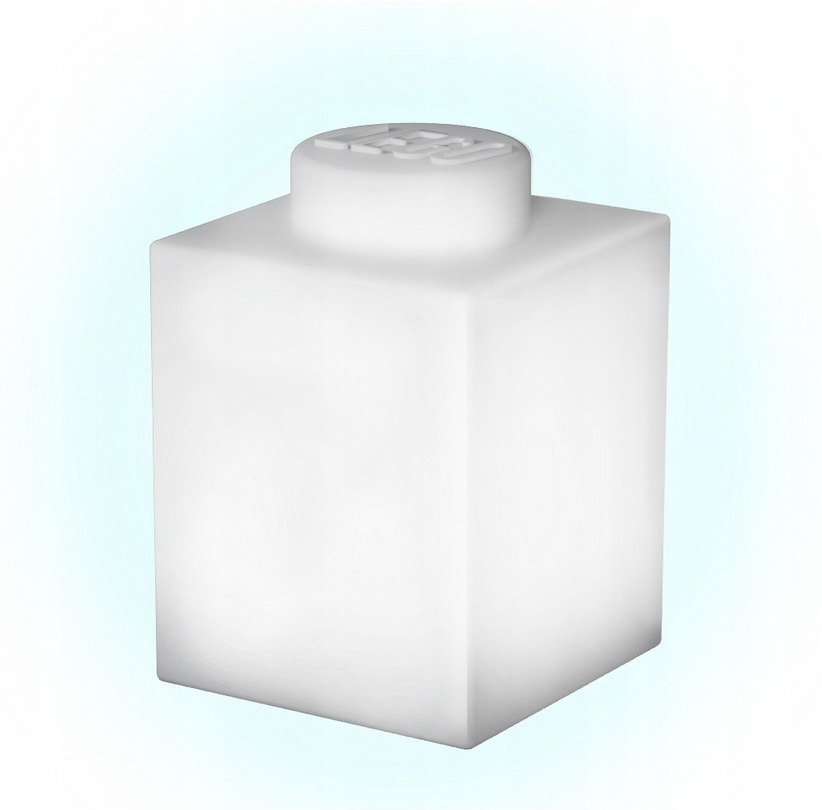 LEGO LAMPA SILIKONOWA NOCNA KLOCEK BIAŁY LP40
