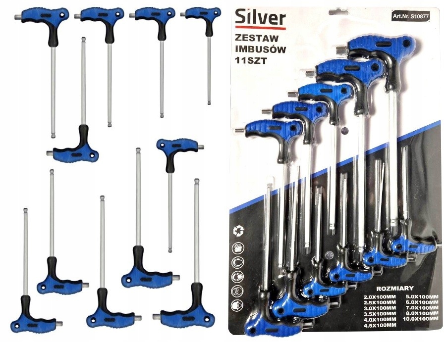 

Imbus Hex T2-T10 Klucze Sztorcowe Z Kulką Wkrętaki