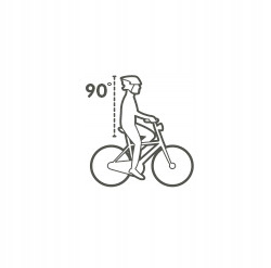 Siodło rowerowe MONTE GRAPPA CITYLINE DAMSKIE BRĄZ Długość 240 mm