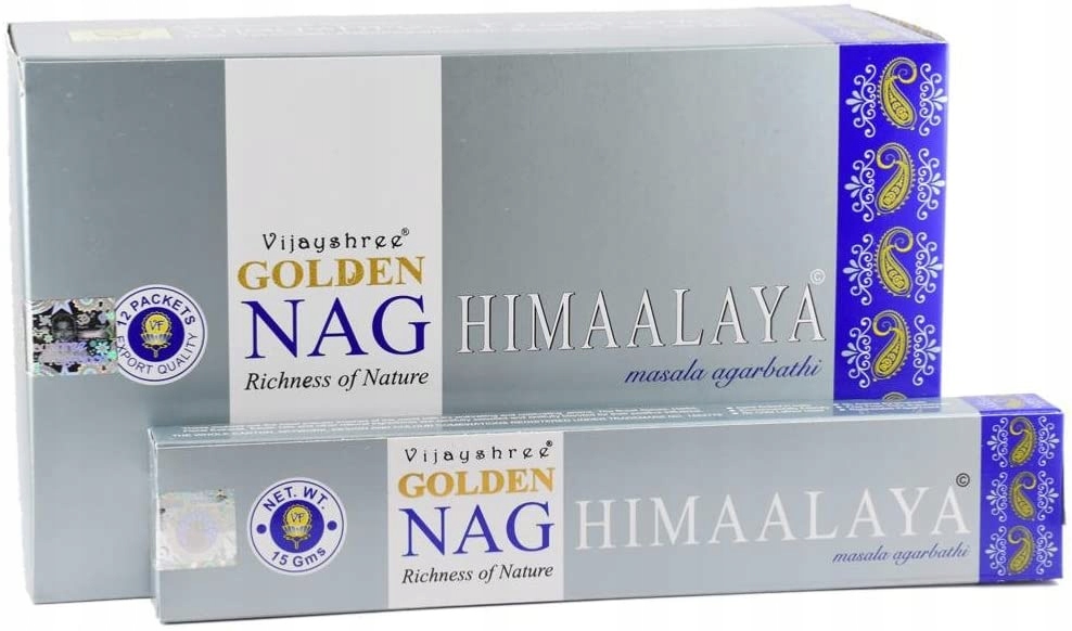 

Kadzidełka Golden Nag 15g - Himaalaya Himalaje