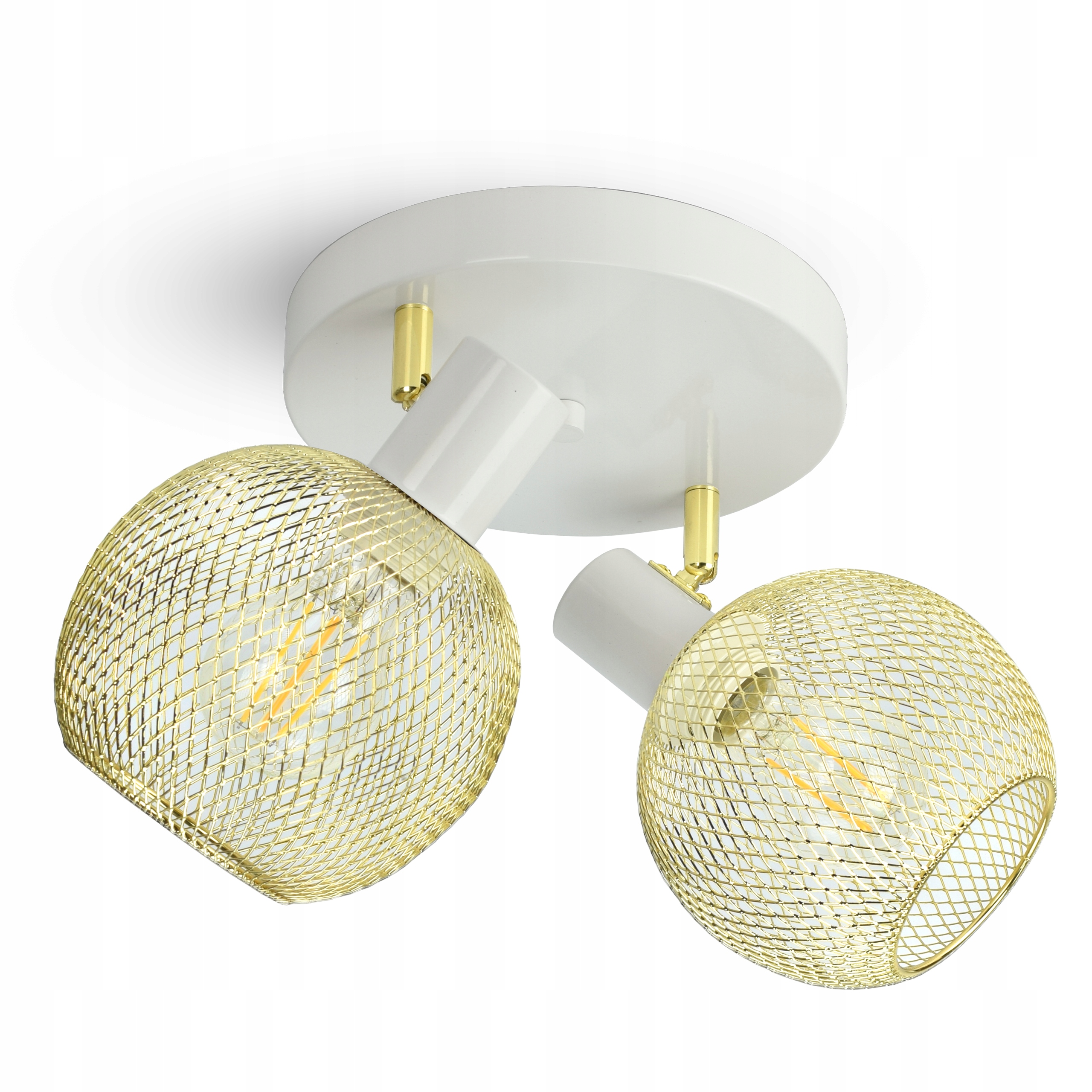 Stropní Svítidlo Lustr Stropní Svítidlo Gold Globe 488-EG2 Led 2xE27 Led Pohyblivá