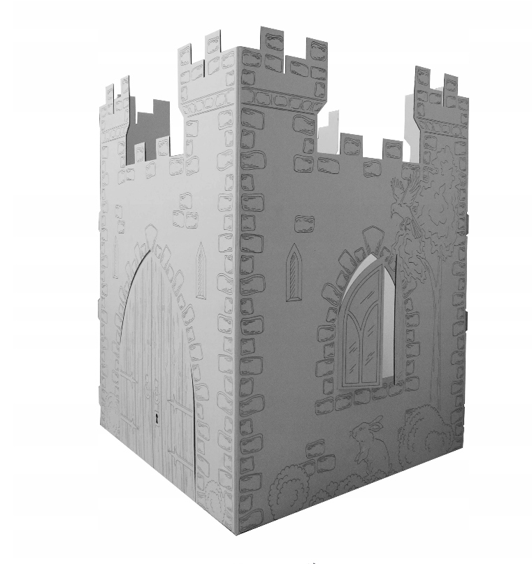 

Zamek Z Tektury tekturowy do malowania kartonowy