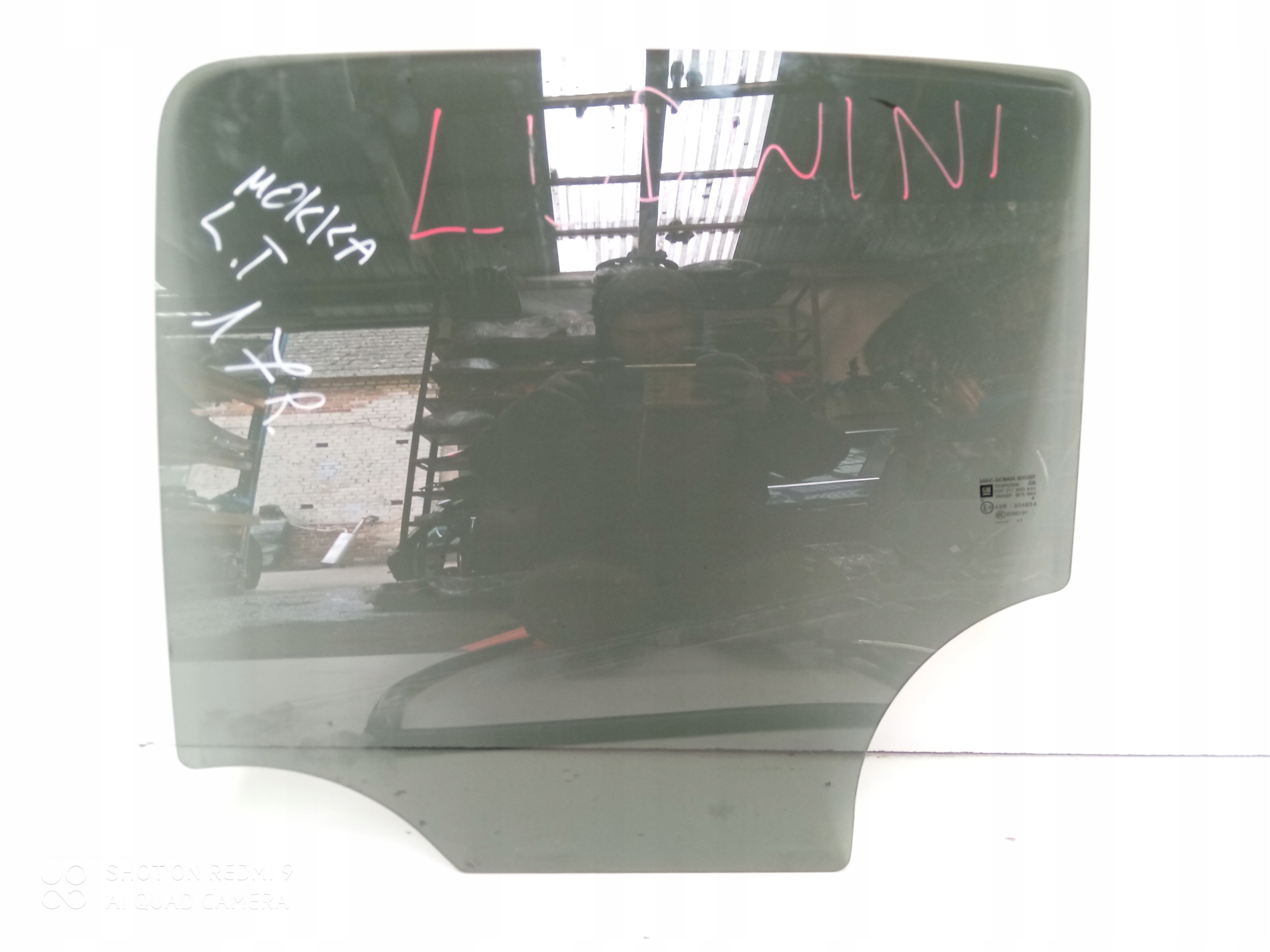 OPEL MOKKA MOKKA X window door left rear part
