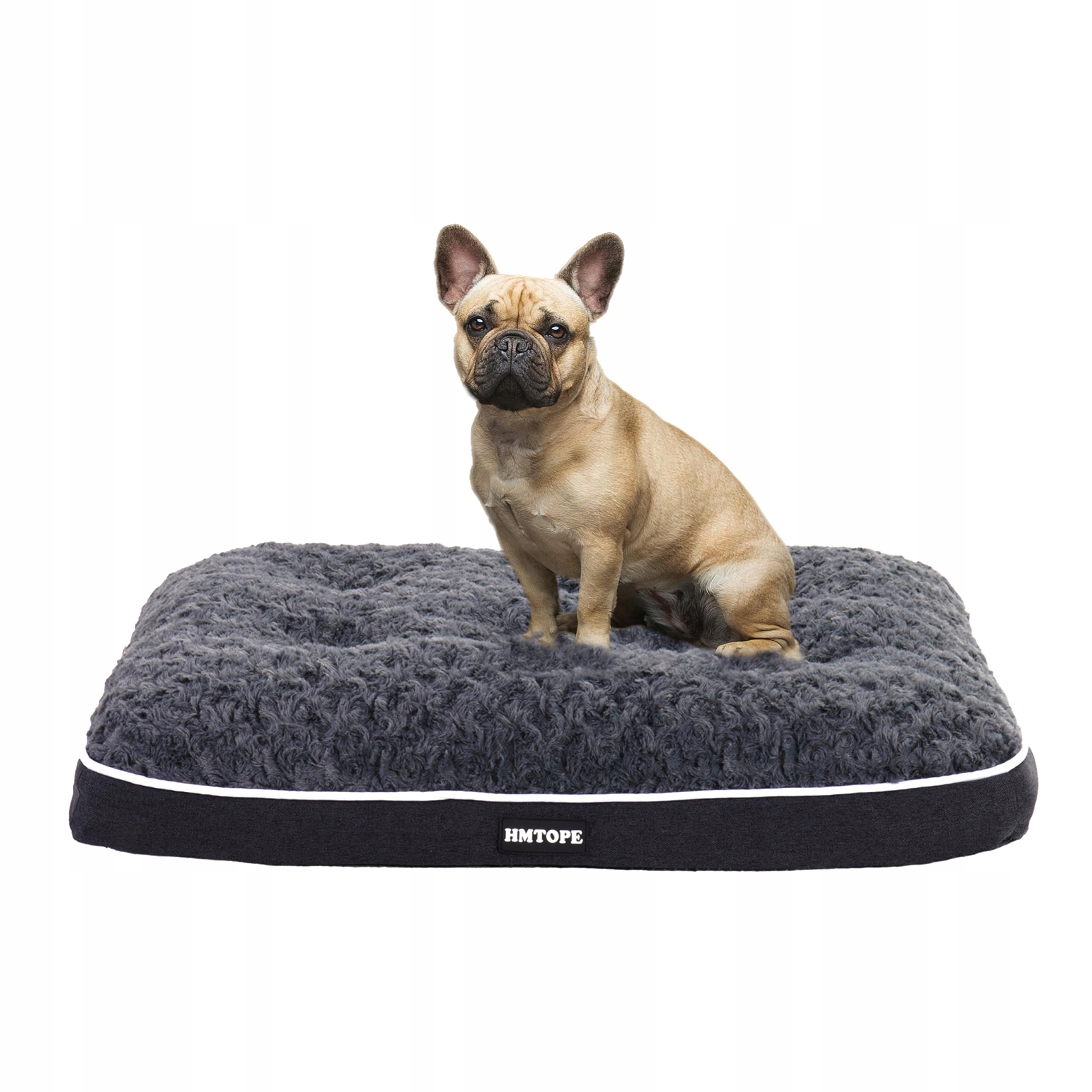 Hmtope Pelíšek pro psa o tloušťce 10 cm Protiskluzové praní 76 cm Šedé