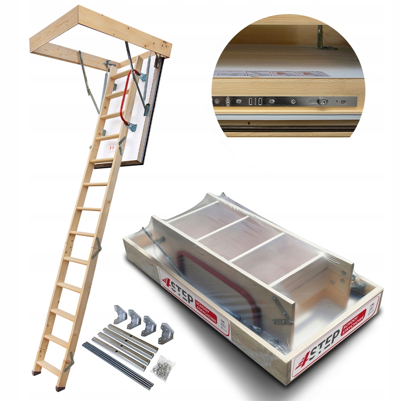 Půdní schody Nordic 87 mm 120x70 H310 0,44W Těsnění Montážní sada