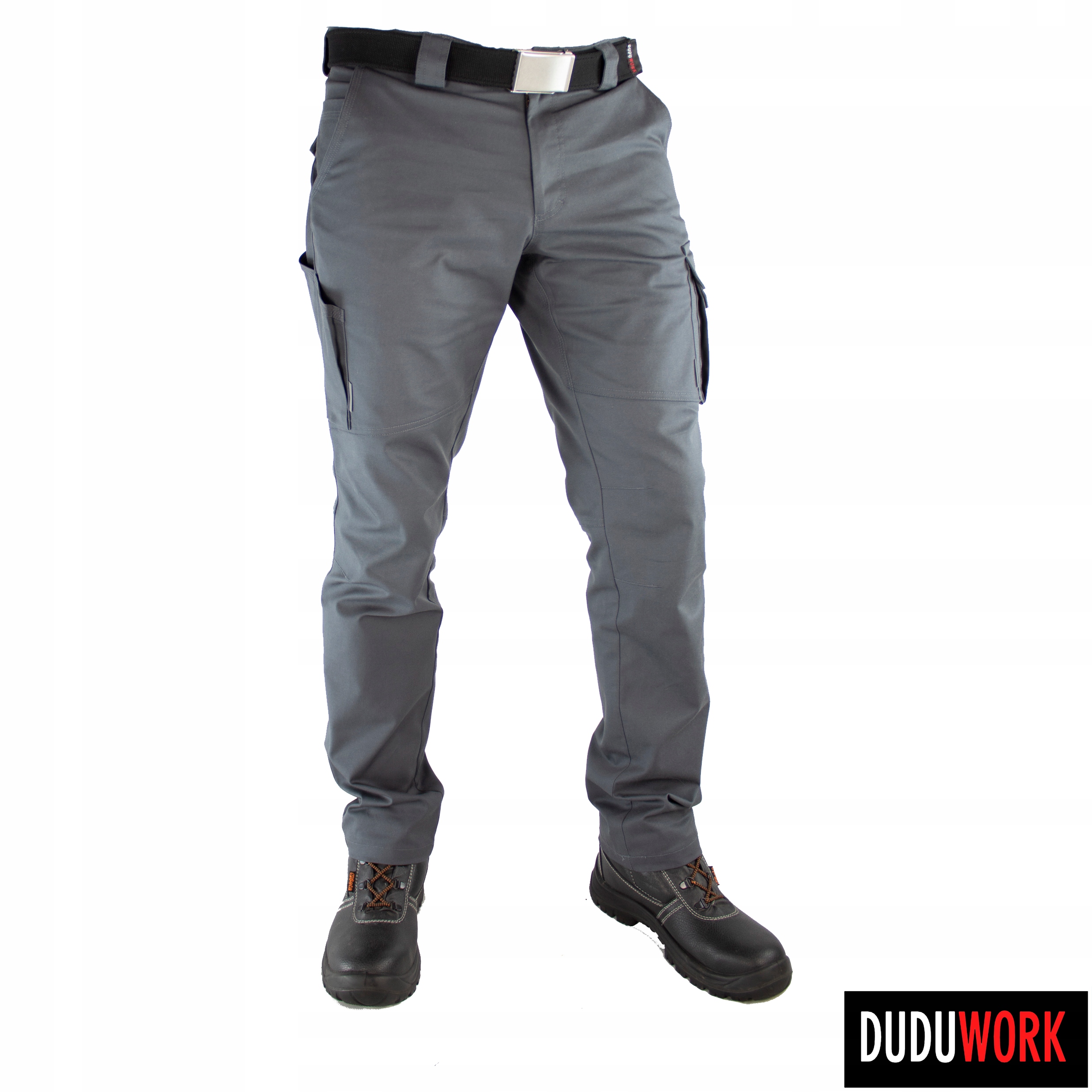 SPODNIE ROBOCZE BHP DuduWork Szare Elastyczne 50 Model Elastyczne Kolor Szare