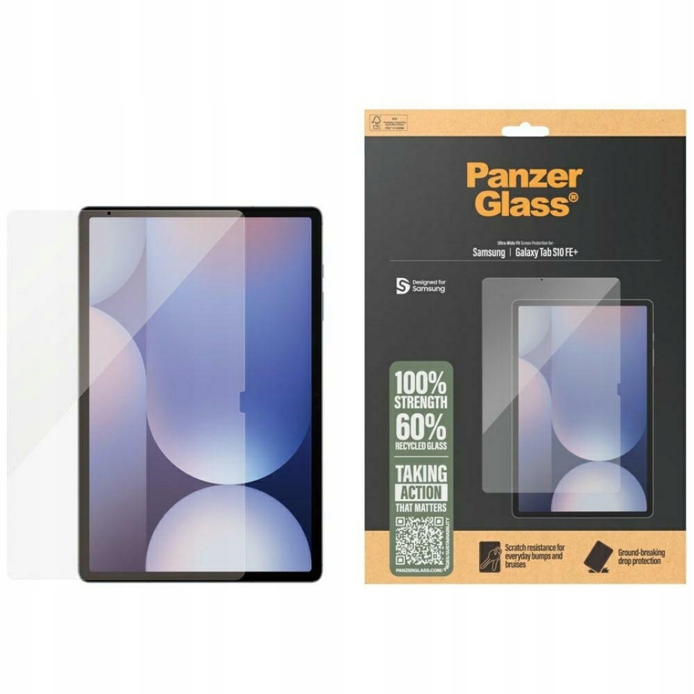 Tvrzené sklo pro Samsung Galaxy Tab S10 Fe+ průhledné PanzerGlass