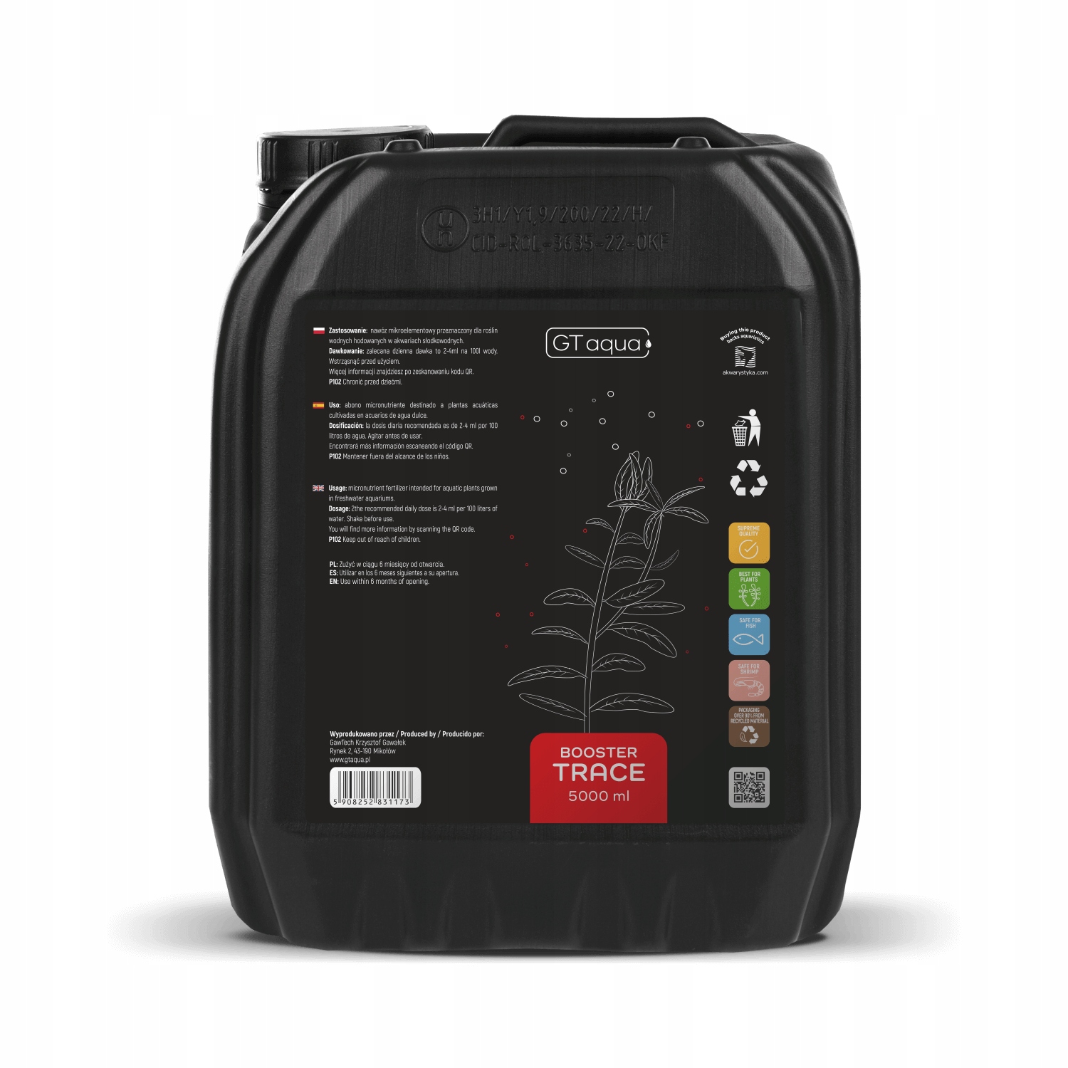 Levně Gt Aqua Booster Trace 5 L – mikroprvkové hnojivo