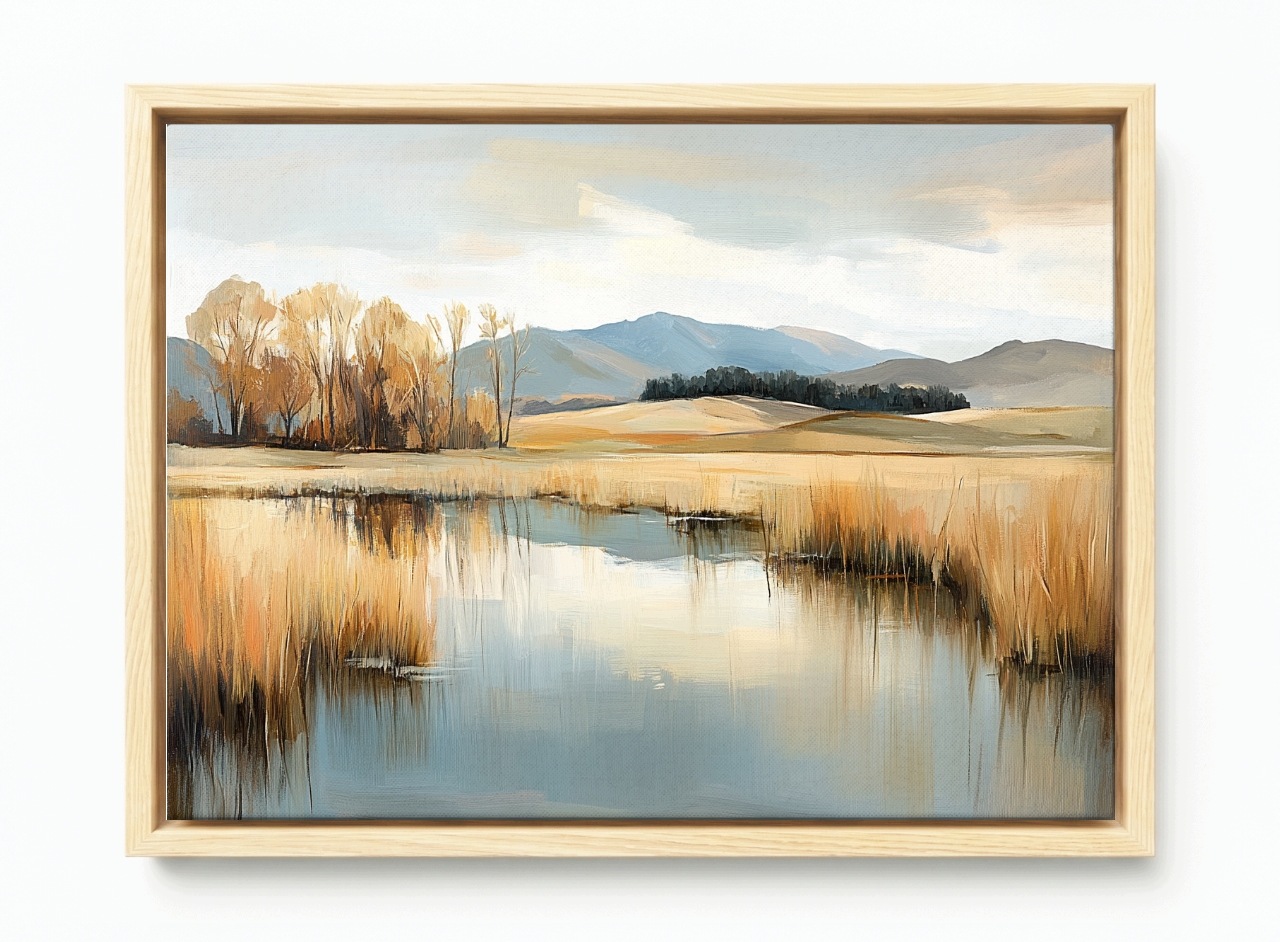 Obraz Rám Americký Box Krajina Pohled Řeka Hory Podzim Krajina 120x80