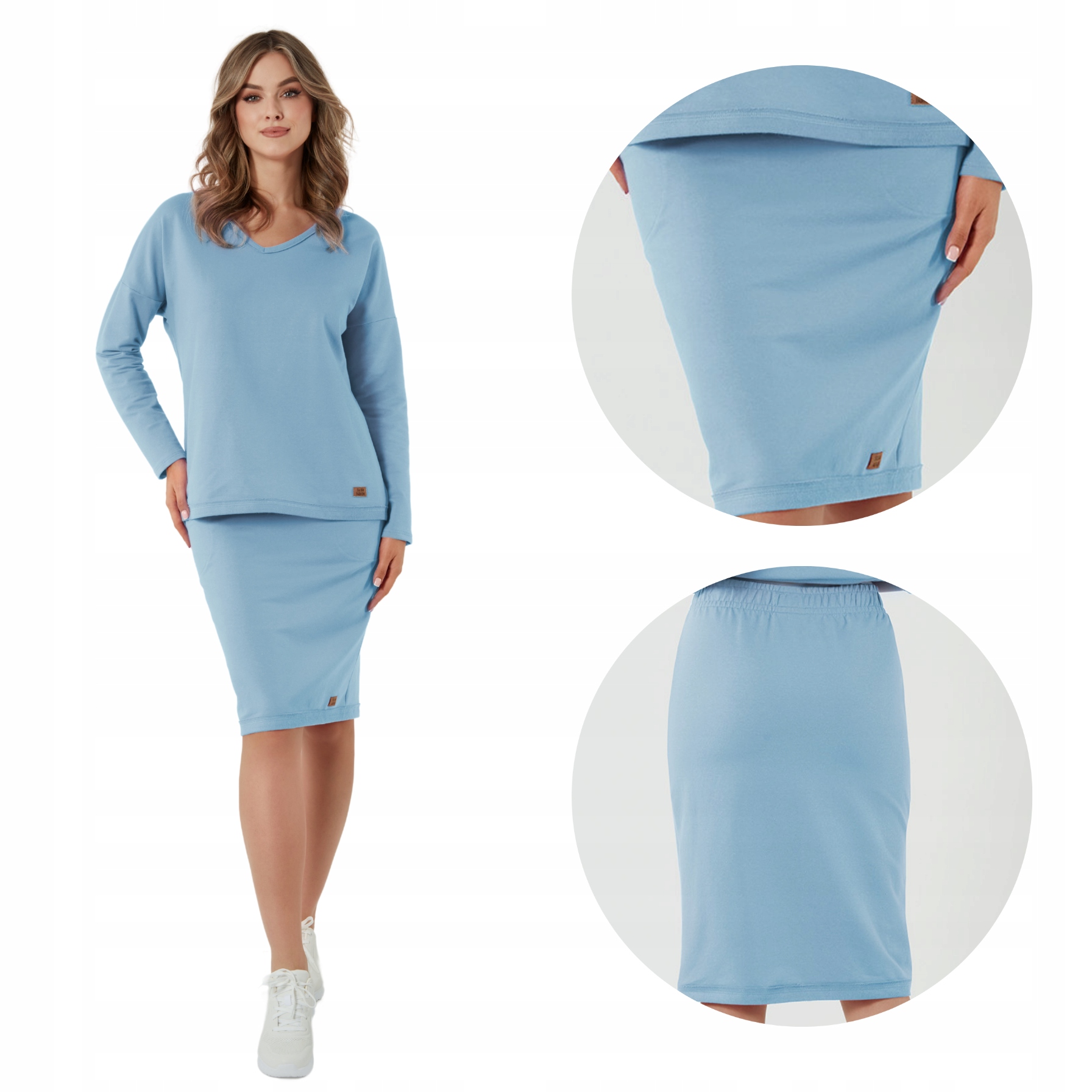 Dámská modrá midi Sukně , velikost S Stella Italian Fashion