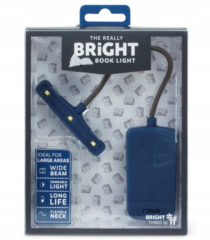 BRIGHT BOOK LIGHT LAMPKA DO KSIĄŻKI NIEBIESKA, IF