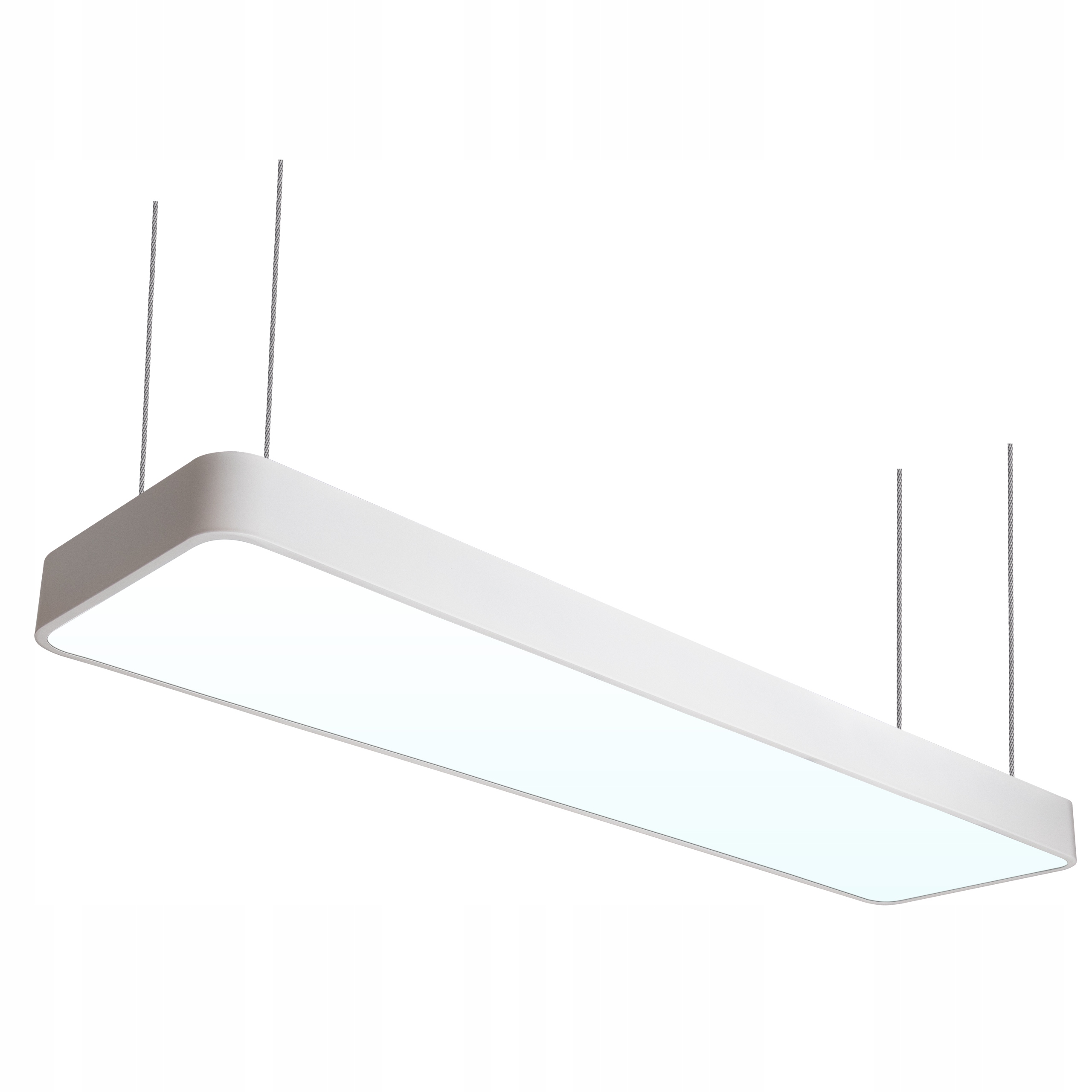 Фото - Люстра / світильник Lampa Led wisząca liniowa biurowa Smooth 120cm Biała 90W CCD