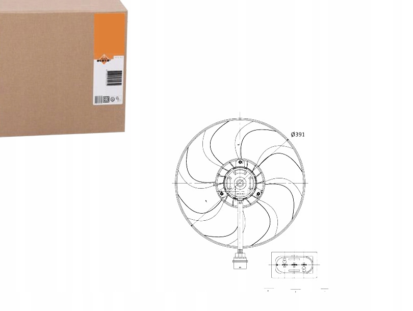 Nrf Ventilátor Chladiče Vw Polo 02- Tdi Sdi Skoda
