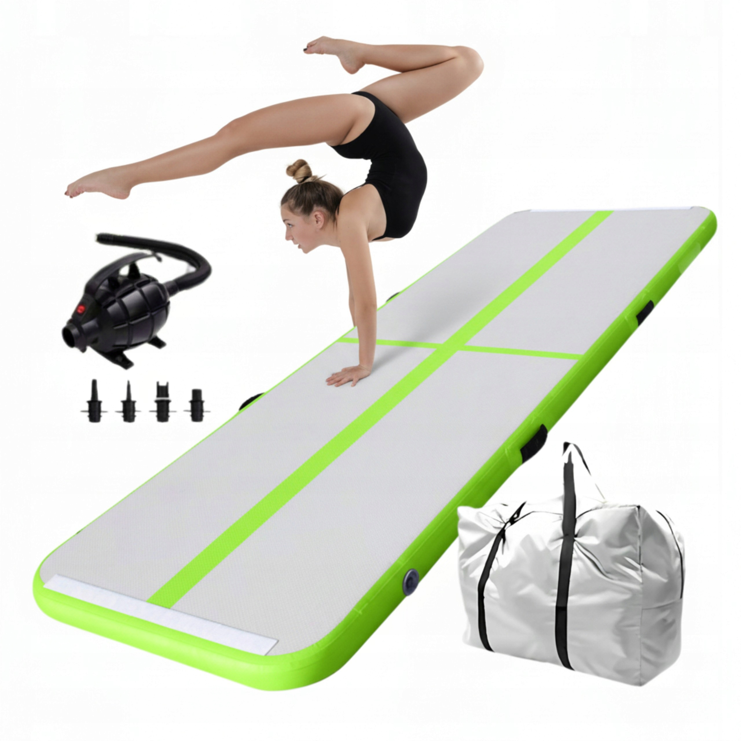 Mata Gimnastyczna 3m 10cm Dmuchana AirTrack Ścieżka Akrobatyczna Z Pompką