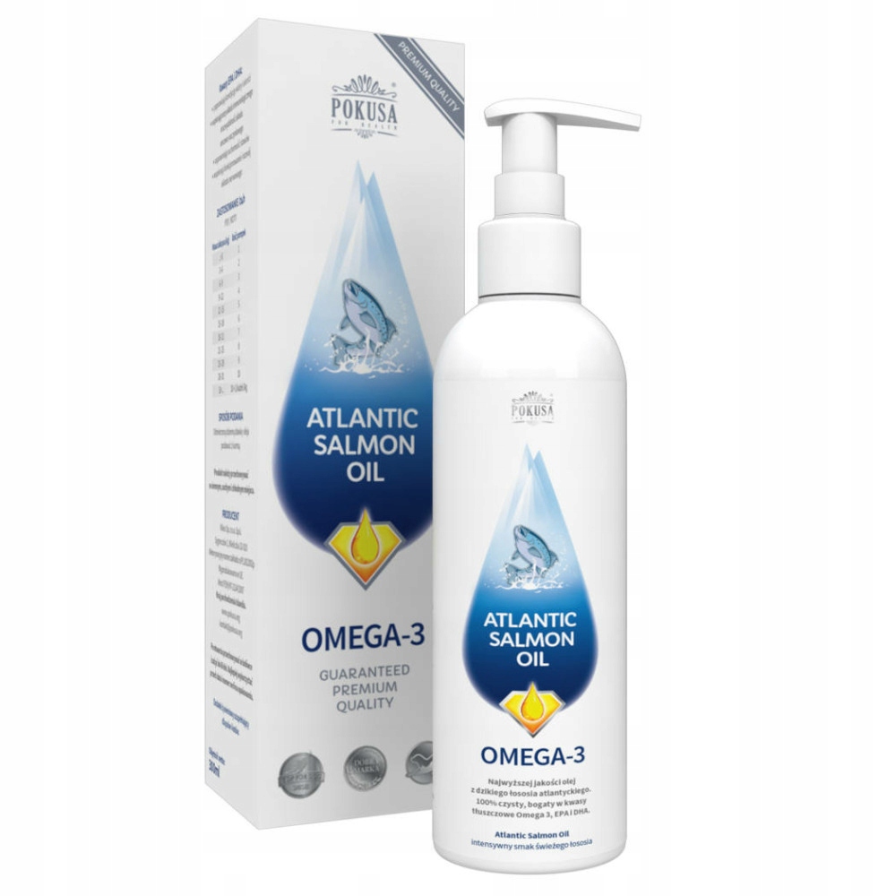 Levně Pokusa Atlantic Salmon Oil 300 ML Olej Z Lososa Atlantského Pro Psa Kočku