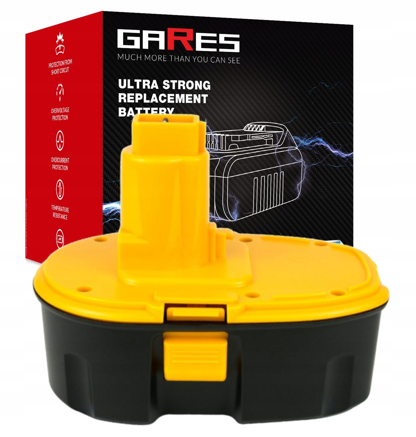 Baterie Akumulátor pro Dewalt DC411KA DW960B DC212KA DC920KA 18V 3Ah