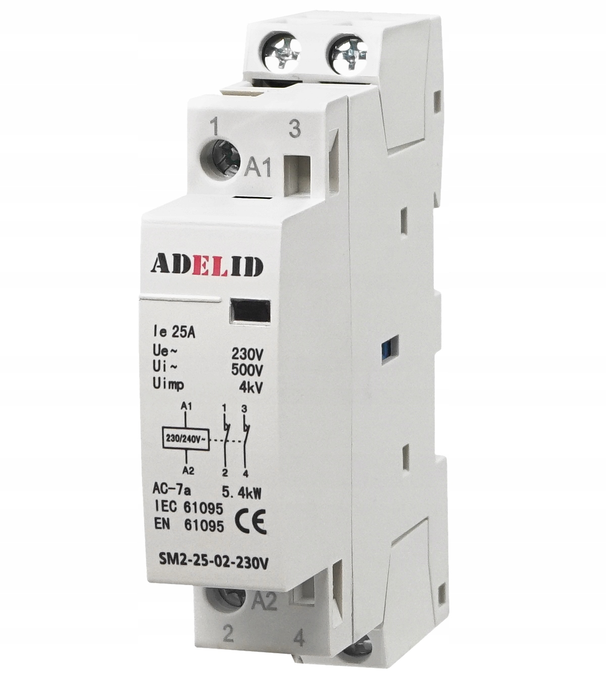 

Stycznik Modułowy 25-02 230V 20A 25A 1P 2NC 1-FAZ