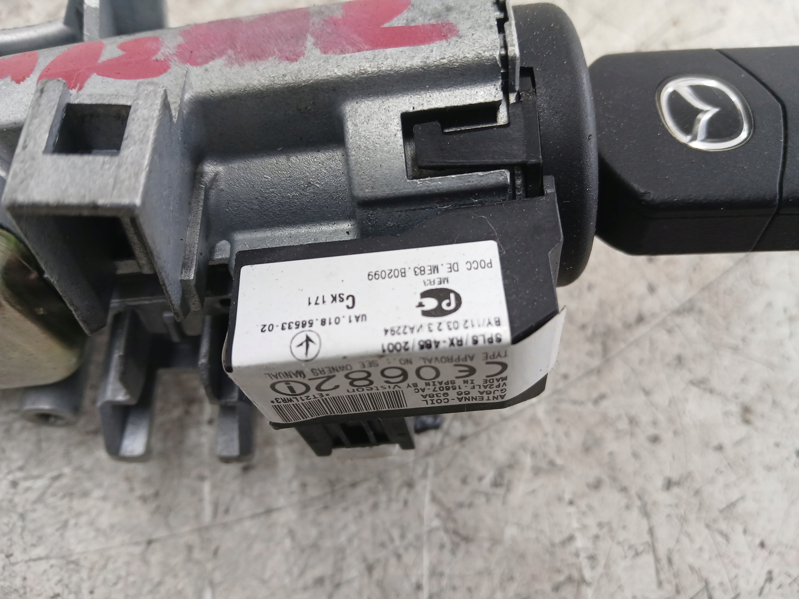 MAZDA 2 DY MAZDA 6 GG ignition + key GJ6A66938A