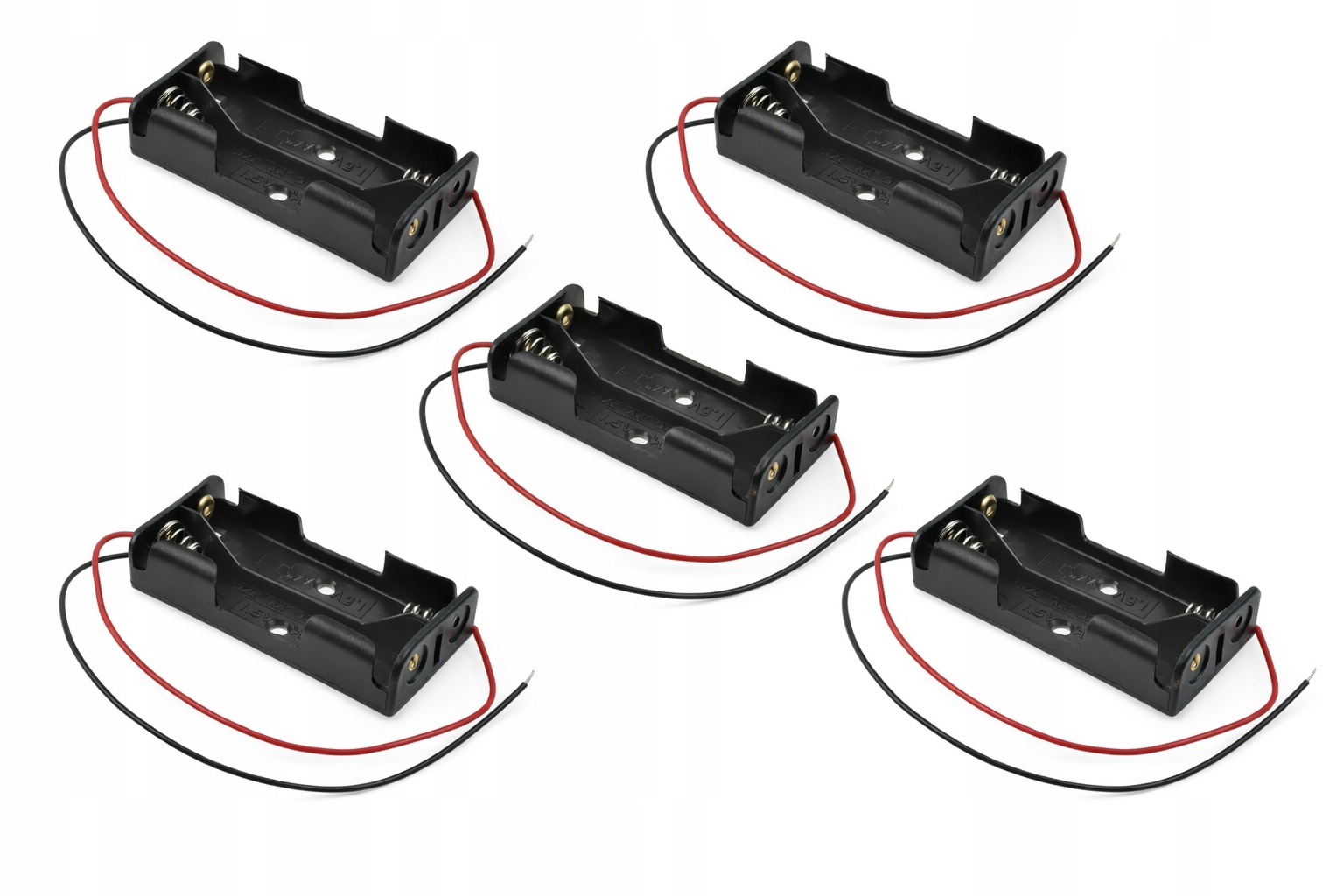 5x Koszyk na baterie 2 szt. AA (R6)