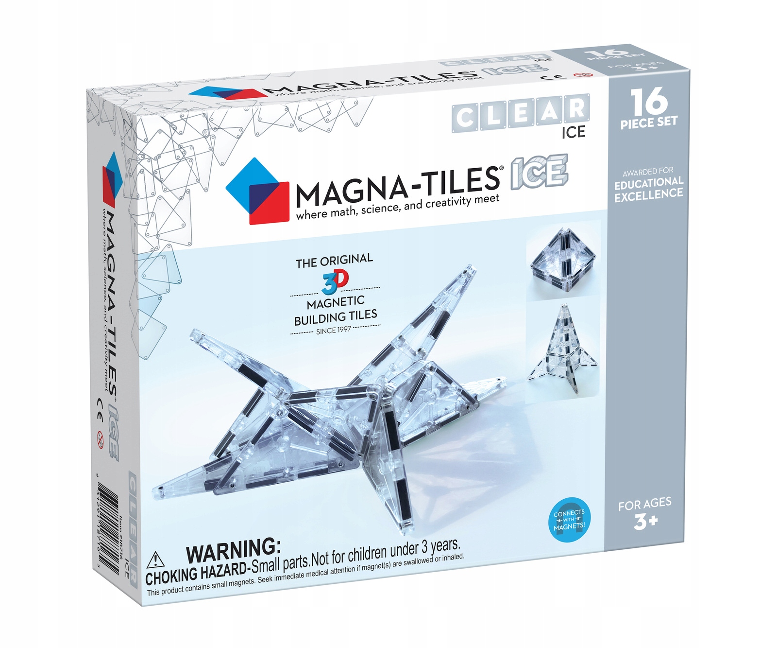 Magna-Tiles Magnetyczna Klocki Lód 16 elementów