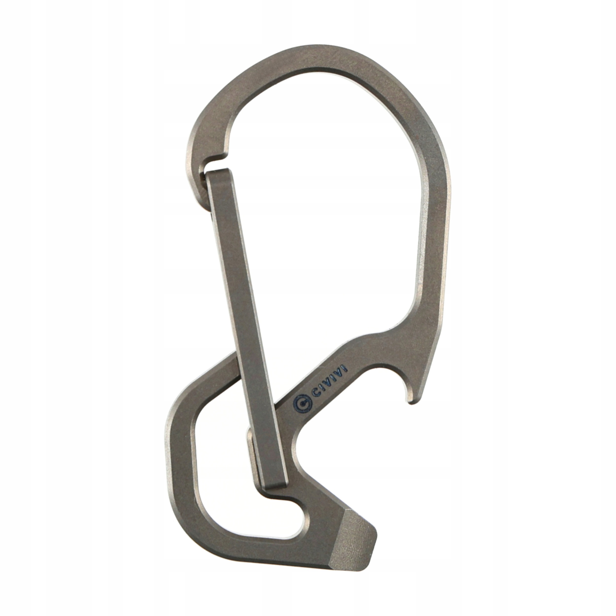 Karabina na klíče Civivi Click Gray Titanium CA-01A