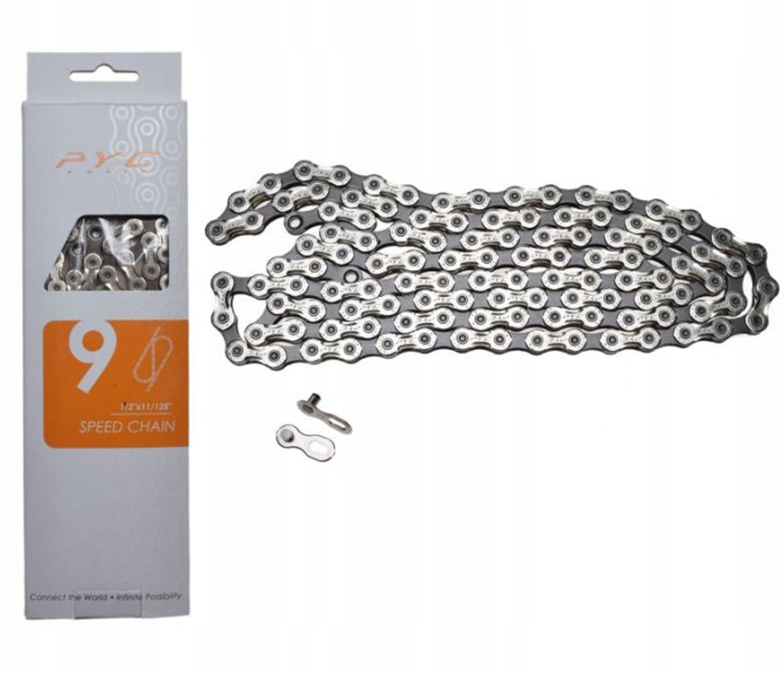 Łańcuch Rowerowy 1/2x 11/128 116L 9 Rzędowy P9002