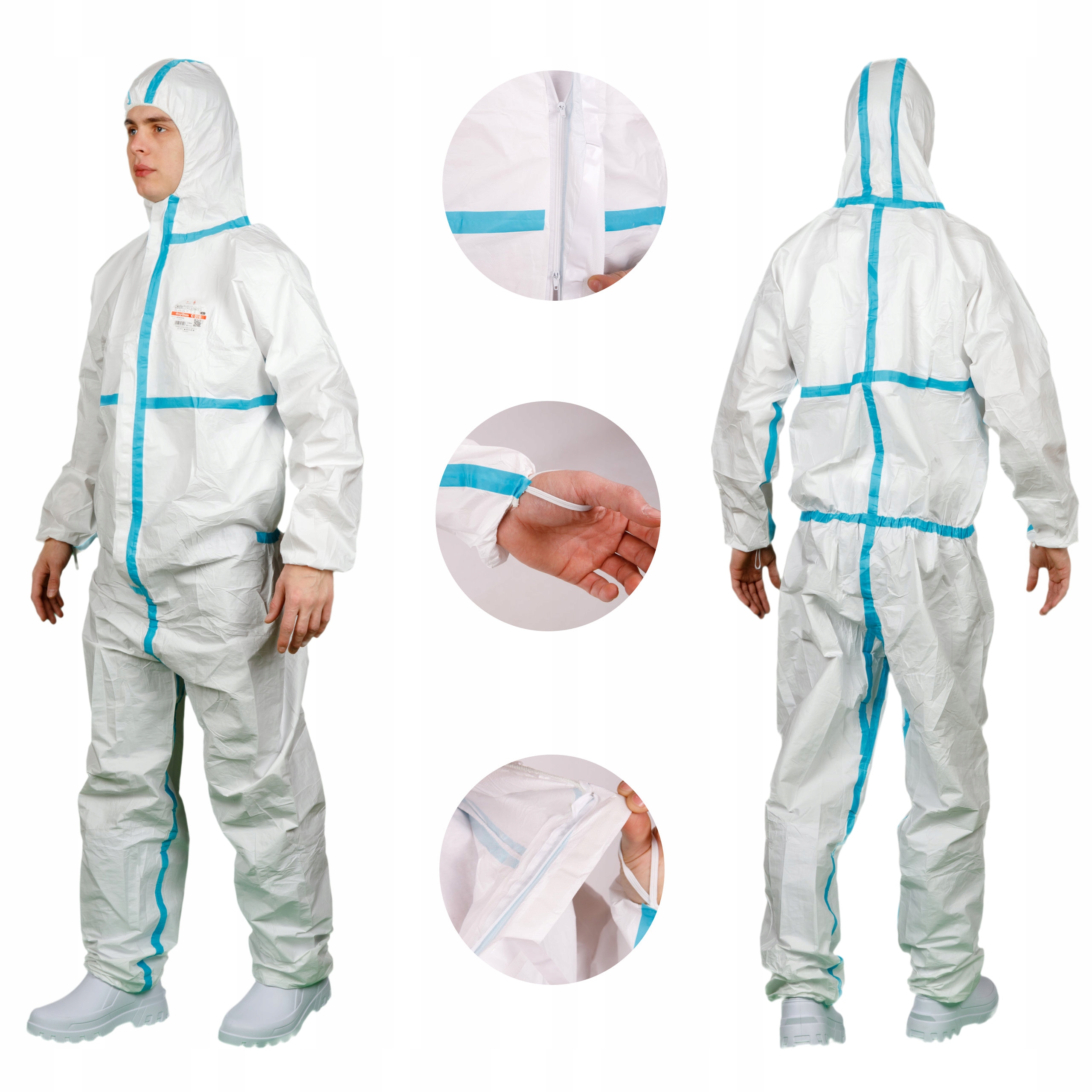 KOMBINEZON OCHRONNY TYP 4 5 6 kat 3 OXYCHEM wełna lakiery opryski roz 2XL