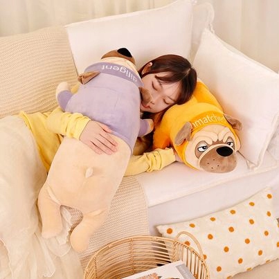 PIES MOPS BULDOG SWETEREK MASKOTKA PODUSZKA ZAGŁÓWEK PRZYTULANKA Rodzaj piesek