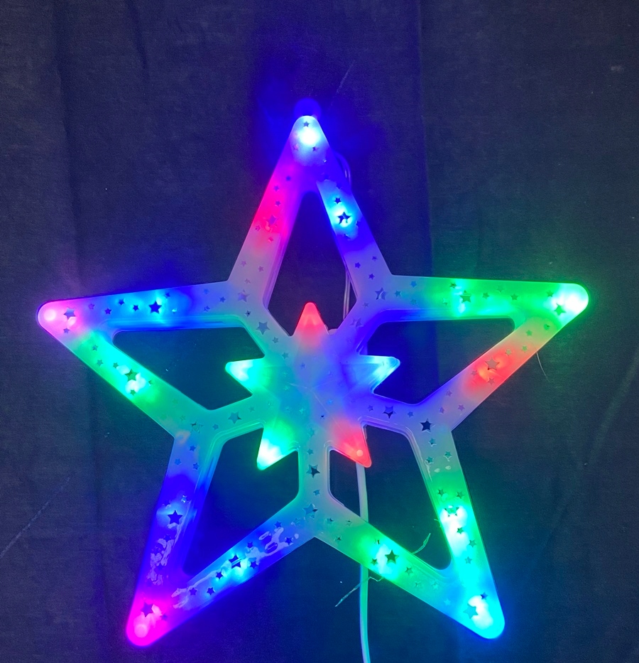 OZDOBA ŚWIĄTECZNA LED GWIAZDA MULTIKOLOR