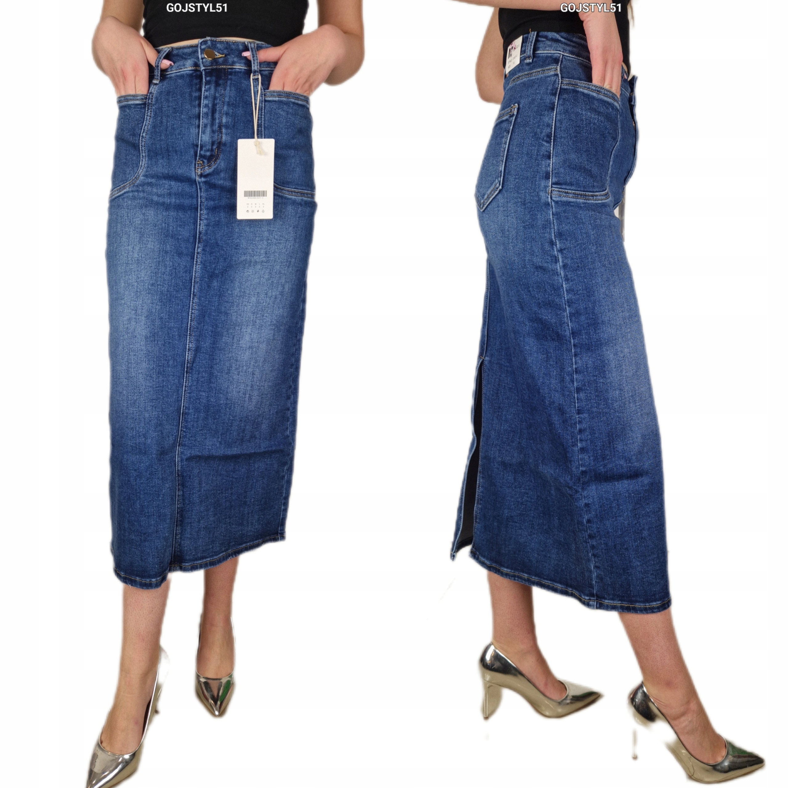 Dámská Sukně džínová sukně tmavě modré barvy