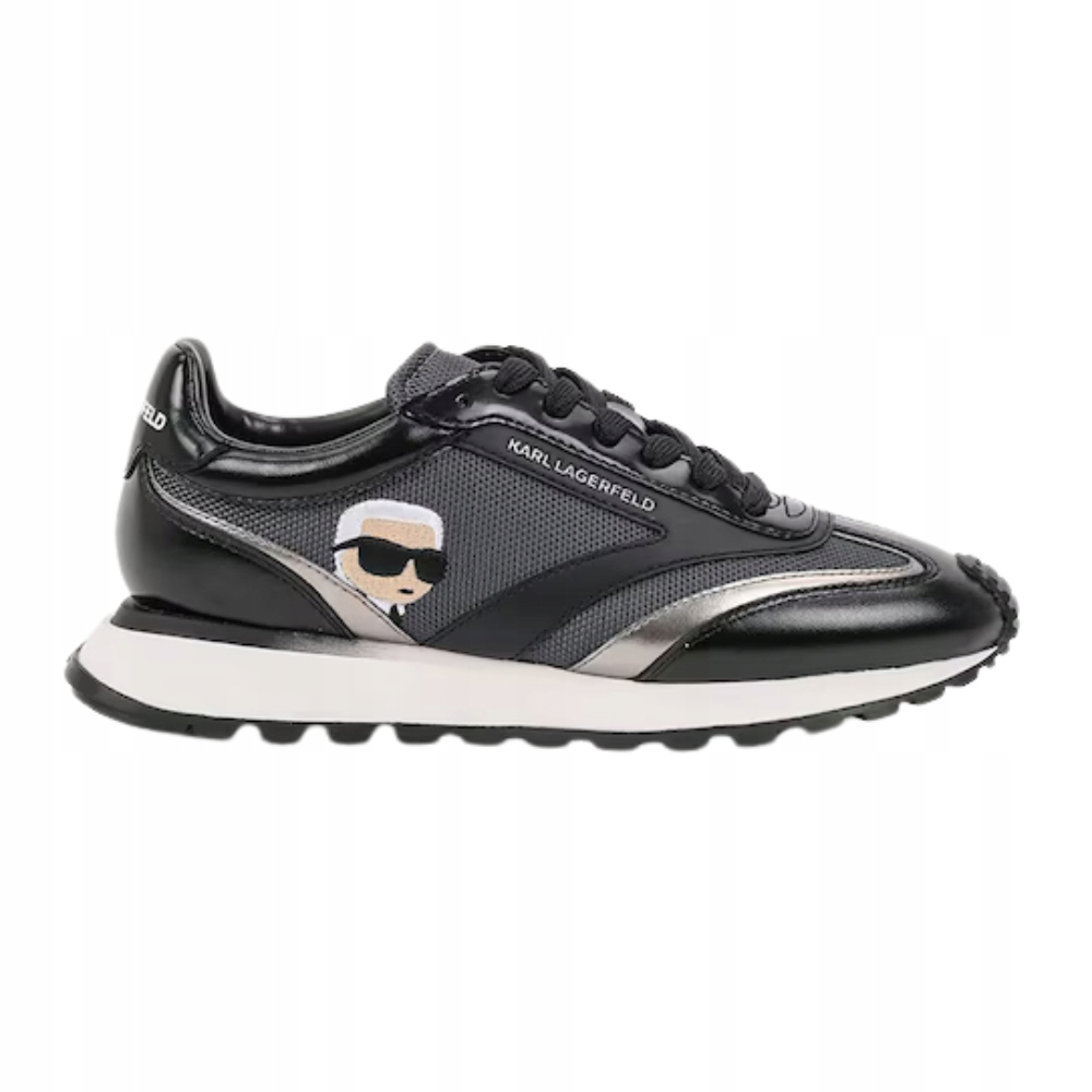 Karl Lagerfeld Černé dámské tenisky Kairo Nft Peep Lo Lace 38