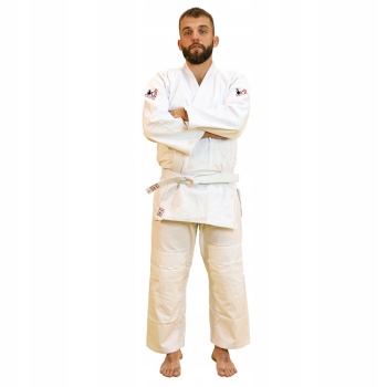 Kostým pro Judo Kimono Pás a Sáček 170 cm 550 Gsm Odolný Bílý Judoga Uone