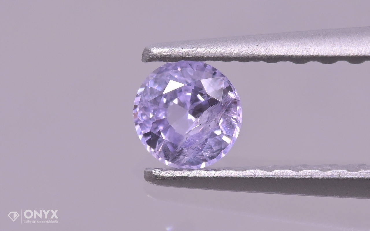 Fazetovaný safír kulatý fi 3,5 mm