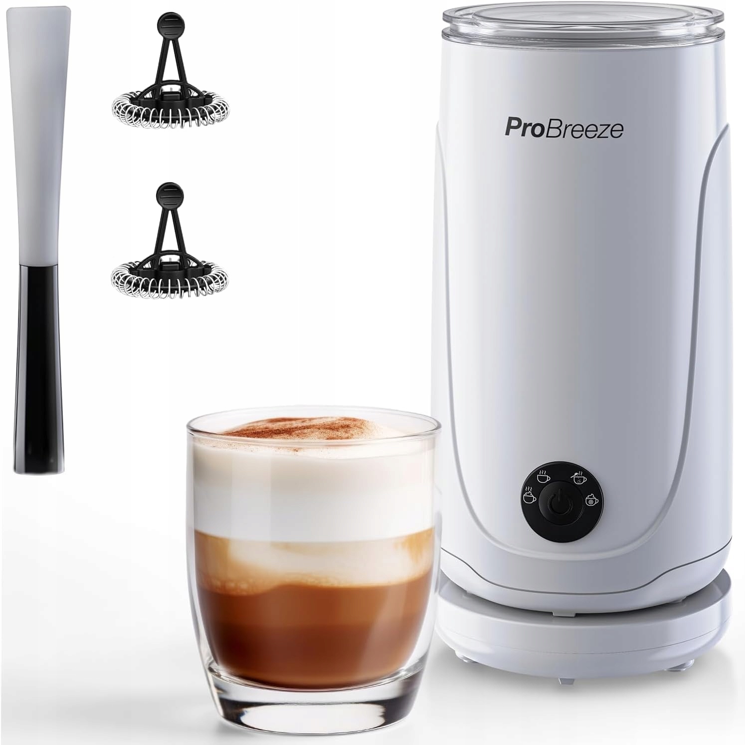 Elektrický Napěňovač Mléka 4 Režimy 240 ML Probreeze PB-MF01W