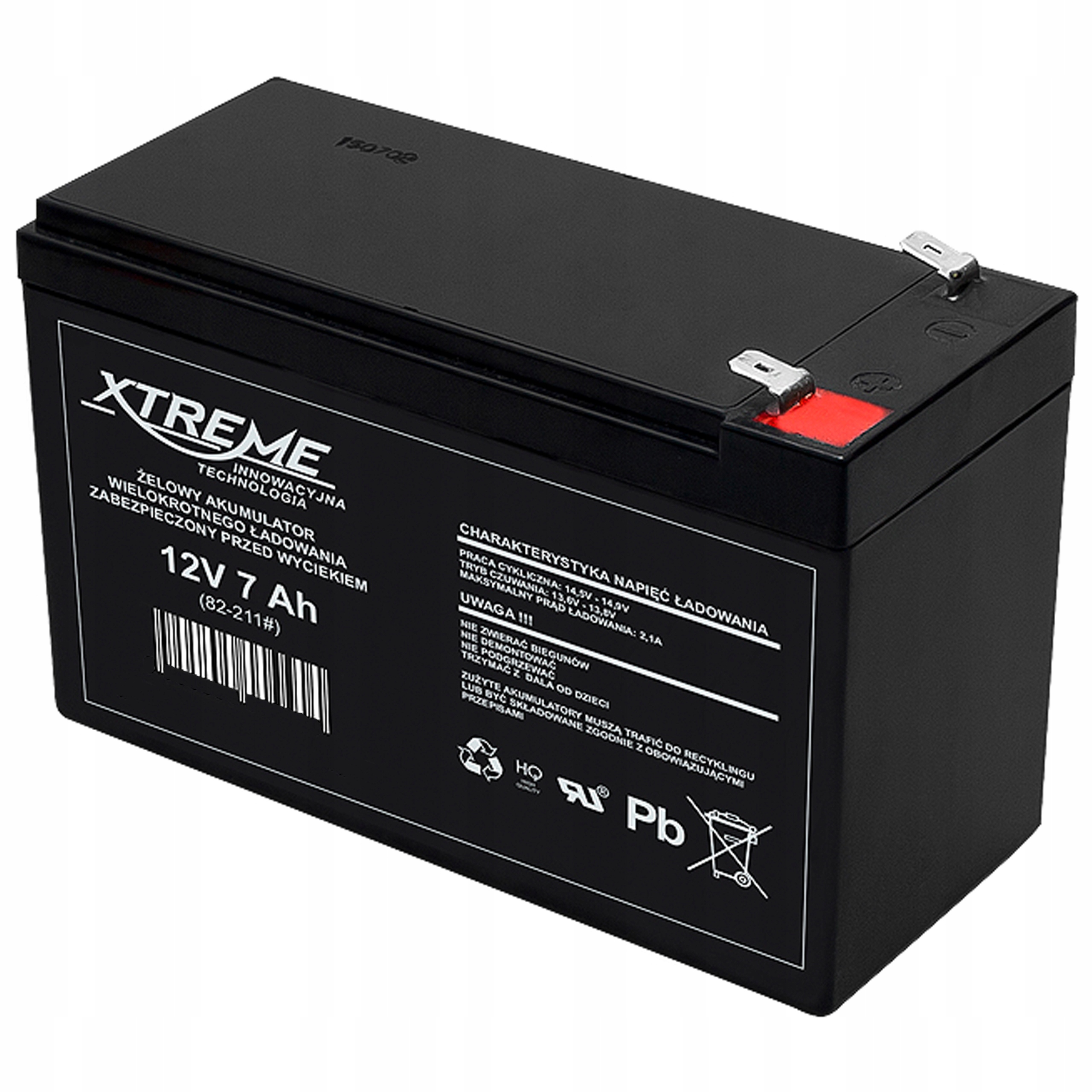 AKUMULATOR ŻELOWY 12V 7Ah ZABAWKI AUTKO ROWER UPS