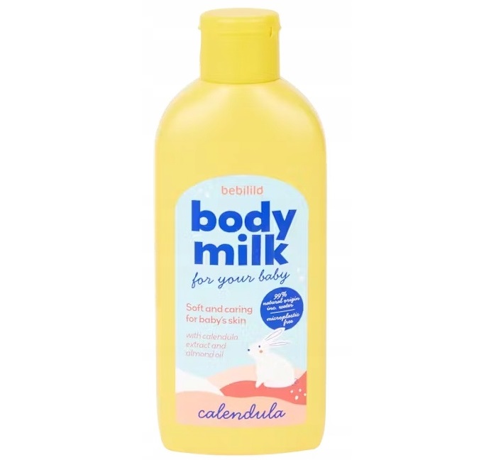 MLECZKO KOJĄCE DO CIAŁA DLA NIEMOWLĄT VEGAN BEBILILD 200 ml 99% NATURAL