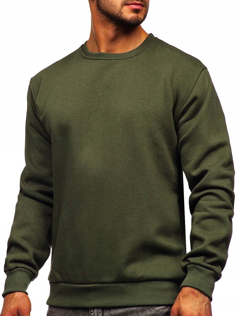 

Bluza Gładka Bez Kaptura Khaki 2001 Rozmiar_l